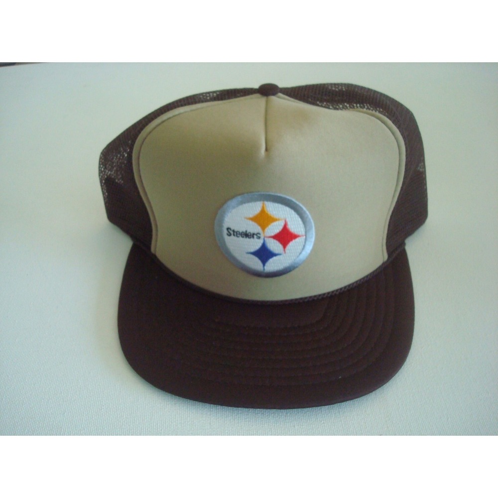 PITTSBURGH STEELERS ROPE TRUCKER 90S GOLF BEACH SNAPBACK HAT CAP VINTAGE S5